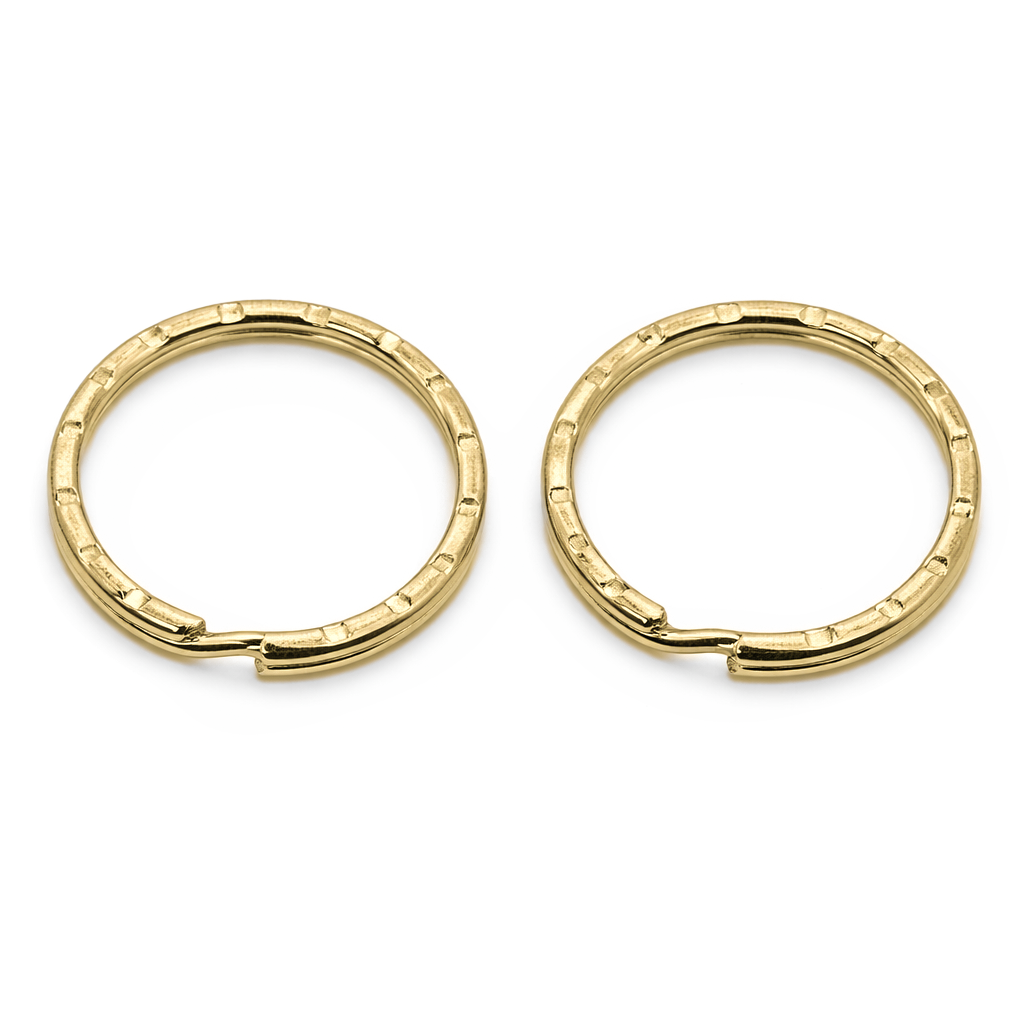 Schlüsselringe 25mm, geriffelt, 10 Stück/Verpackung, Spaltring