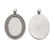Schmuckkessel oval mit Vintagedesign antiksilber 42x27mm 2 Stück/Pkg.