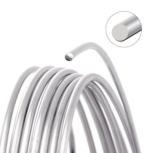 Schmuckdraht 1mm Silver, 18gauge, 4yards/3,6m  Häkeldraht