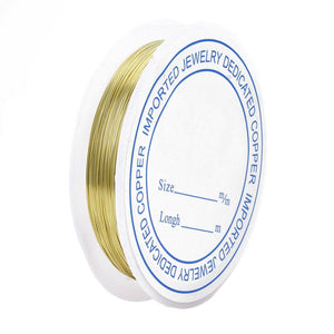 Schmuckdraht 0,6mm 22gauge goldfärbig, 7m/Rolle