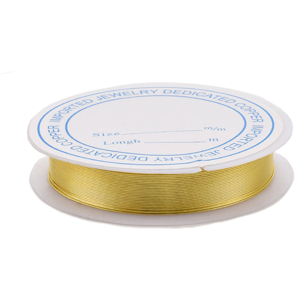 Schmuckdraht 0,5mm 24gauge gold 6m/Rolle