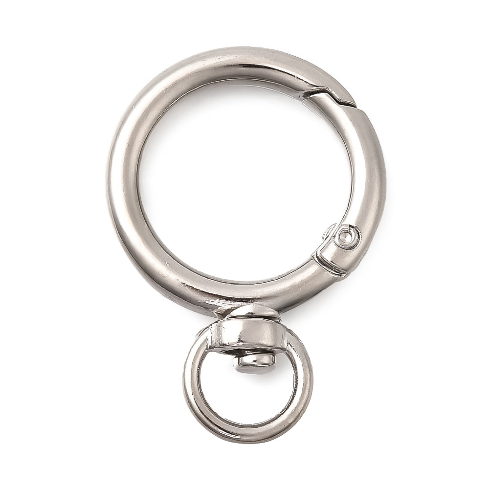 Rund-Schnappverschluss Edelstahl mit Drehgelenk 39x27x4mm