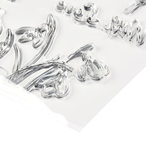 Silikonstempel Schneeglöckchen Set 21x15x0,3cm