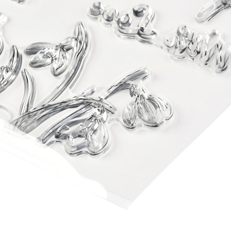 Silikonstempel Schneeglöckchen Set 21x15x0,3cm