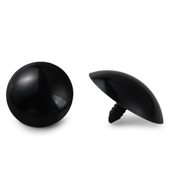 Tieraugen schwarz ohne Verschlusskappe 39x23x6mm 4 Stück