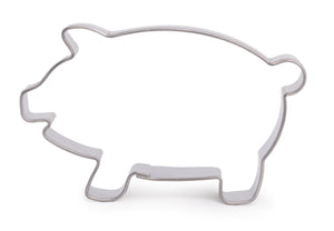 Schwein Ausstecher aus Weißblech 40x66mm