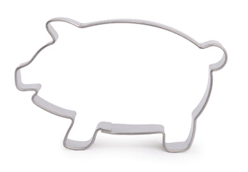 Schwein Ausstecher aus Weißblech 40x66mm