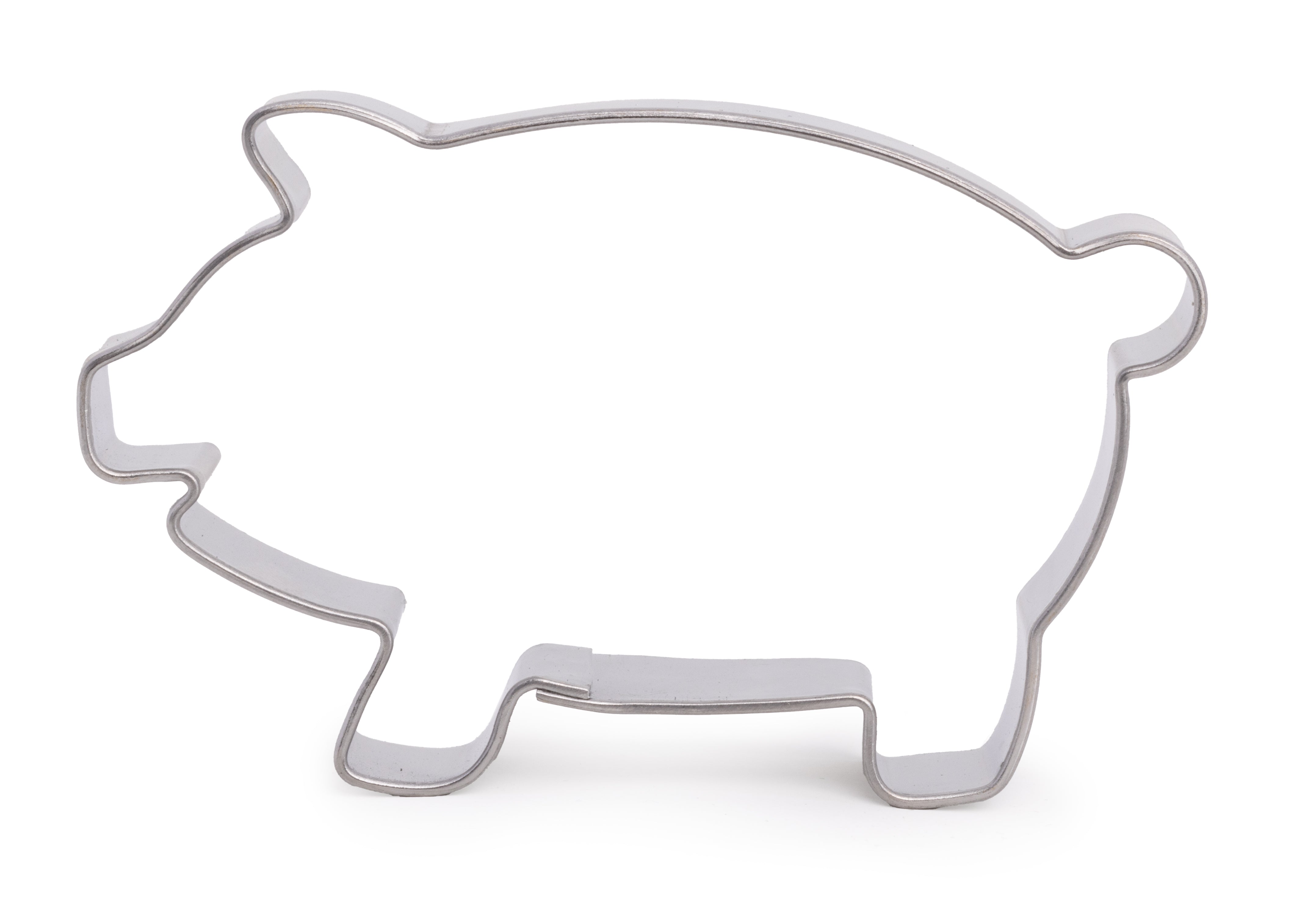 Schwein Ausstecher aus Weißblech 40x66mm