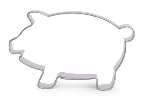 Schwein Ausstecher aus Weißblech 40x66mm
