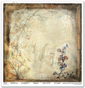 Scrapbooking Papier Set Herbarium 2 31x32cm 200g/m² 11 Bögen
