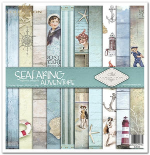 Scrapbooking-Papier Set Segelabenteur 31x32cm 10 Bögen