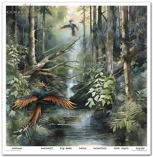 Papier-Set Mysteriöse Kreaturen 310x320 mm 11 Blatt