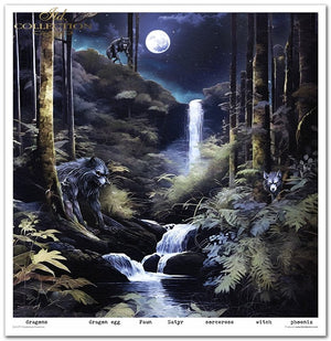 Papier-Set Mysteriöse Kreaturen 310x320 mm 11 Blatt