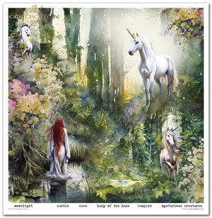 Papier-Set Mysteriöse Kreaturen 310x320 mm 11 Blatt