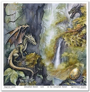 Papier-Set Mysteriöse Kreaturen 310x320 mm 11 Blatt