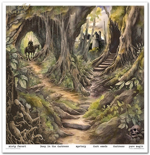 Papier-Set Mysteriöse Kreaturen 310x320 mm 11 Blatt