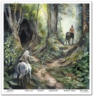 Papier-Set Mysteriöse Kreaturen 310x320 mm 11 Blatt