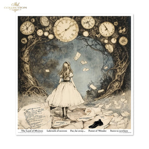 Designpapier-Set „Alice's Magic – Eine Geschichte aus einer Welt, die die Logik vergessen hat, Band 2“ 310 x 320 mm 11 Blatt