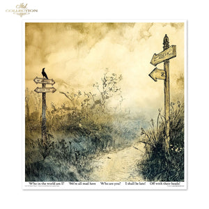 Designpapier-Set „Alice's Magic – Eine Geschichte aus einer Welt, die die Logik vergessen hat, Band 2“ 310 x 320 mm 11 Blatt
