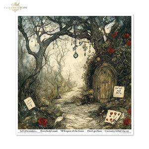 Designpapier-Set „Alice's Magic – Eine Geschichte aus einer Welt, die die Logik vergessen hat, Band 2“ 310 x 320 mm 11 Blatt