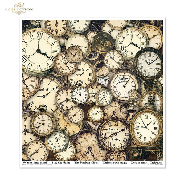 Designpapier-Set „Alice's Magic – Eine Geschichte aus einer Welt, die die Logik vergessen hat, Band 2“ 310 x 320 mm 11 Blatt
