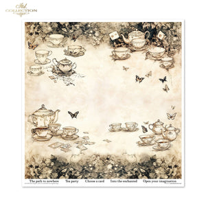 Designpapier-Set „Alice's Magic – Eine Geschichte aus einer Welt, die die Logik vergessen hat, Band 2“ 310 x 320 mm 11 Blatt
