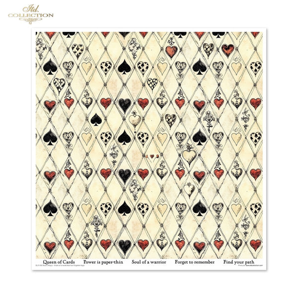Designpapier-Set „Alice's Magic – Eine Geschichte aus einer Welt, die die Logik vergessen hat, Band 2“ 310 x 320 mm 11 Blatt