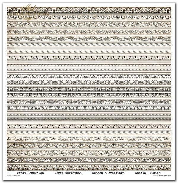 Scrapbookingpapier Set Vintage Angels 310x320 mm 11 Blatt