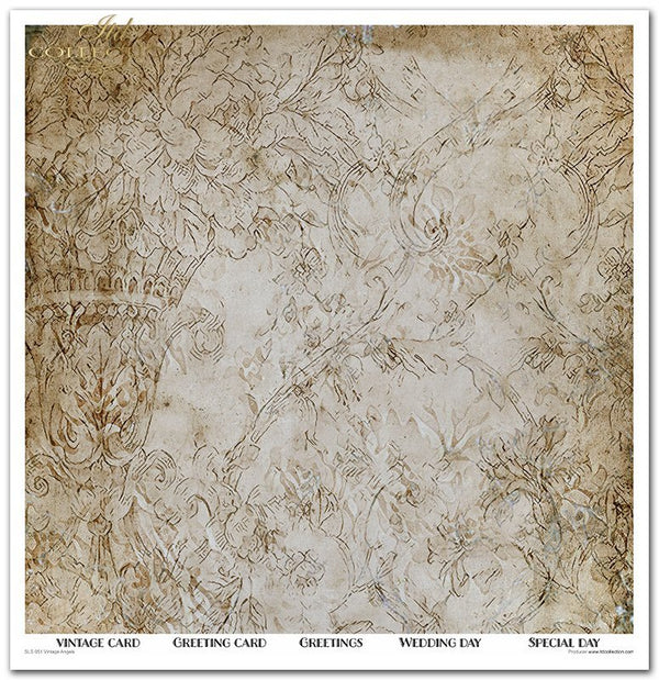 Scrapbookingpapier Set Vintage Angels 310x320 mm 11 Blatt
