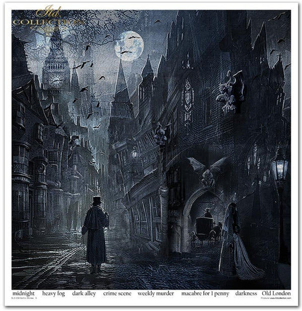 Papier-Set Gothic Stories 10 Blatt 320x310mm 200g