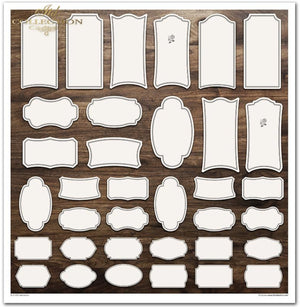 Scrapbooking-Papier-Set Herbarium 320x310mm 200g 10 Blatt