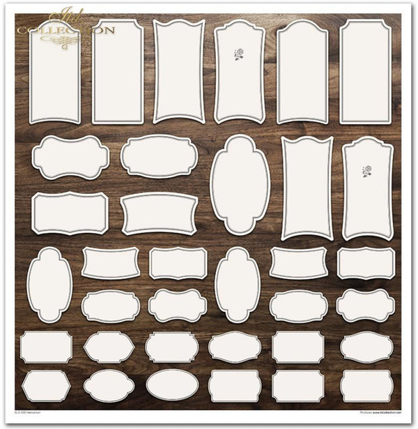 Scrapbooking-Papier-Set Herbarium 320x310mm 200g 10 Blatt