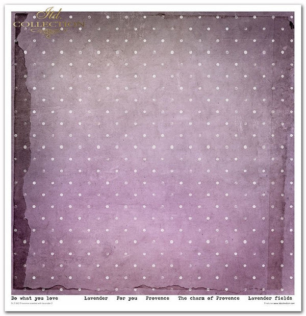 Scrapbooking-Papier Set Provence Lavender lila  31x32cm 200 g/m2 11 Blatt
