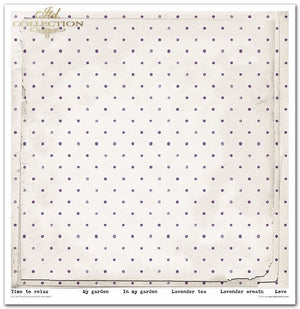 Scrapbooking-Papier Set Provence Lavender lila  31x32cm 200 g/m2 11 Blatt