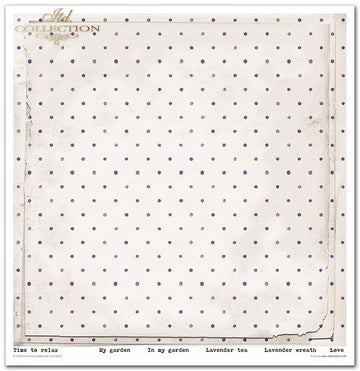 Scrapbooking-Papier Set Provence Lavender lila  31x32cm 200 g/m2 11 Blatt