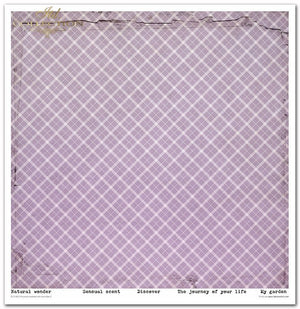 Scrapbooking-Papier Set Provence Lavender lila  31x32cm 200 g/m2 11 Blatt