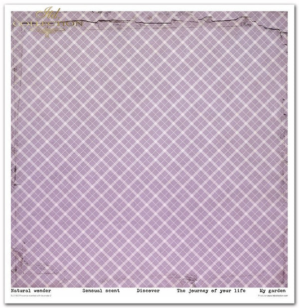 Scrapbooking-Papier Set Provence Lavender lila  31x32cm 200 g/m2 11 Blatt