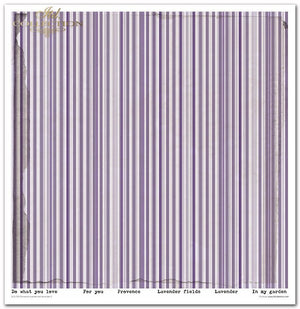 Scrapbooking-Papier Set Provence Lavender lila  31x32cm 200 g/m2 11 Blatt