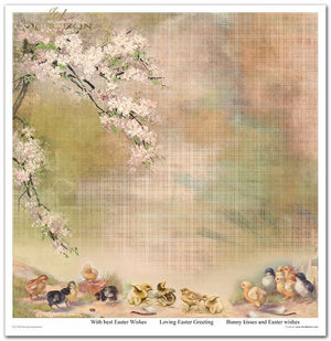 Scrapbooking-Papier Set Spring Impressions 31x32cm 10 Bögen