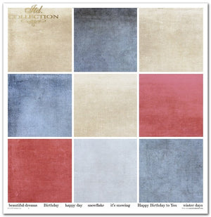 Scrapbookingpapier-Set Winterspaß 310x320 mm 11 Blatt