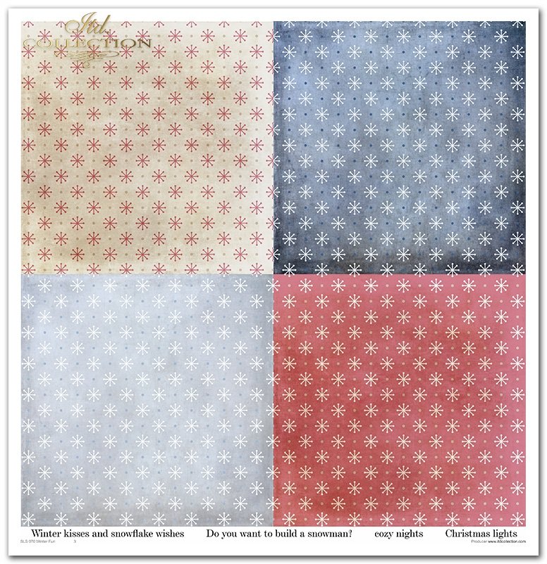 Scrapbookingpapier-Set Winterspaß 310x320 mm 11 Blatt