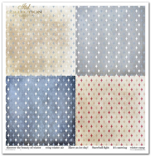 Scrapbookingpapier-Set Winterspaß 310x320 mm 11 Blatt