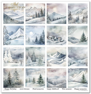 Scrapbookingpapier-Set Winterspaß 310x320 mm 11 Blatt