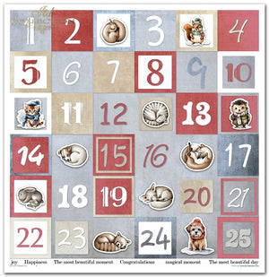 Scrapbookingpapier-Set Winterspaß 310x320 mm 11 Blatt