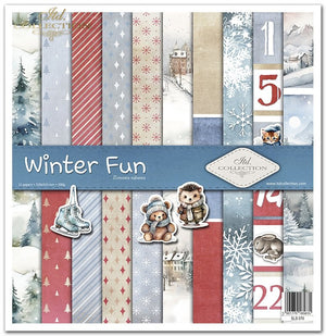 Scrapbookingpapier-Set Winterspaß 310x320 mm 11 Blatt