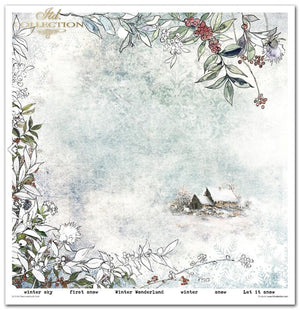 Scrapbooking-Papier Set Decorated with Frost 31x32cm 200 g/m2 11 Blatt