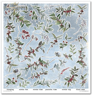 Scrapbooking-Papier Set Decorated with Frost 31x32cm 200 g/m2 11 Blatt