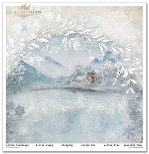 Scrapbooking-Papier Set Decorated with Frost 31x32cm 200 g/m2 11 Blatt