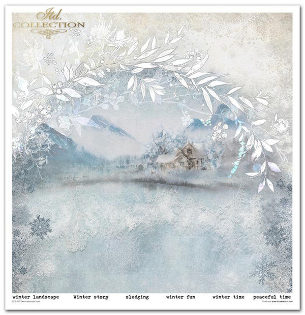 Scrapbooking-Papier Set Decorated with Frost 31x32cm 200 g/m2 11 Blatt