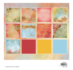 Studio Light Sunflower Kisses Papierblock Hintergrundpapier 20,3 x 20,3 cm, 36 Blatt